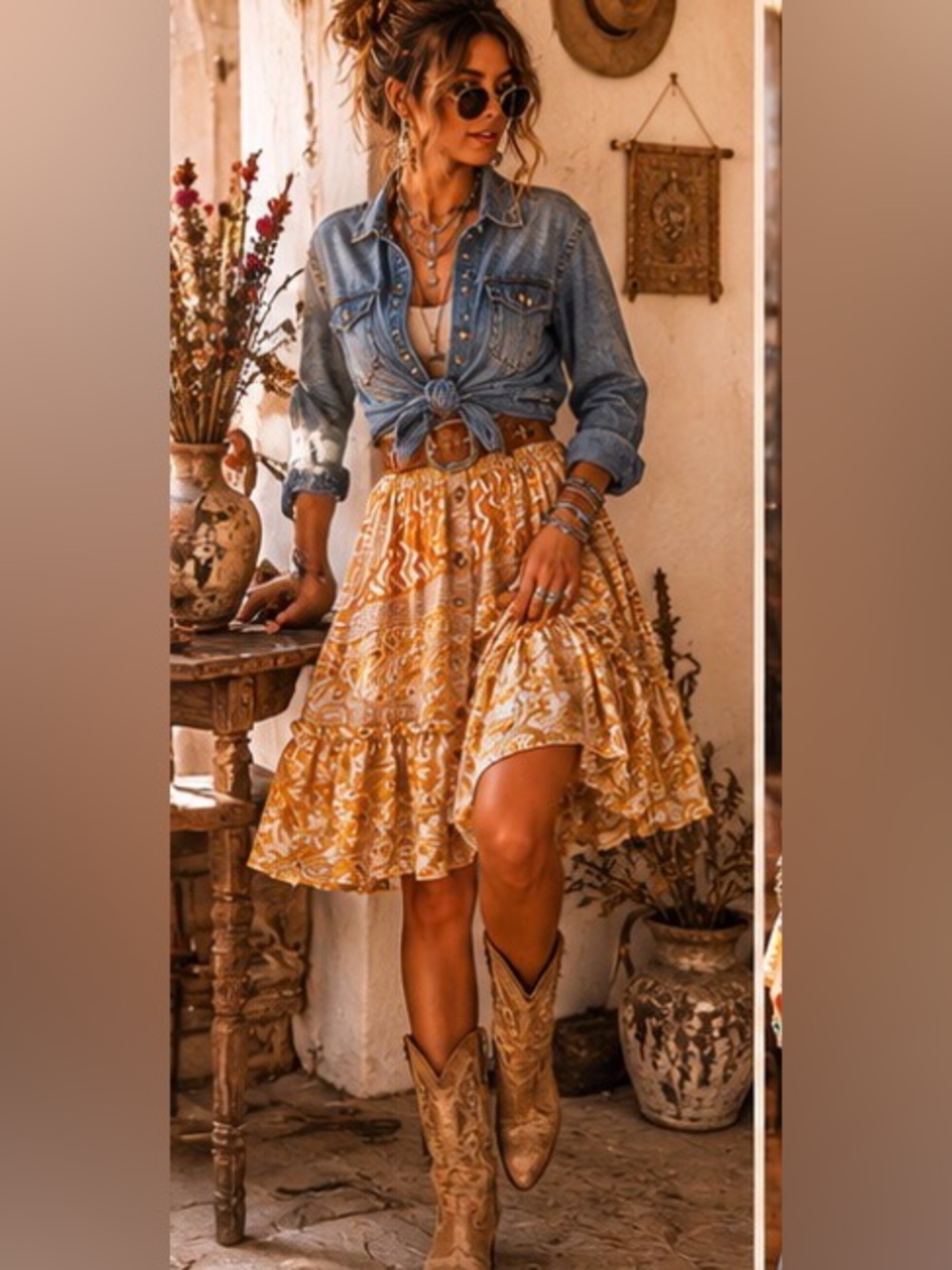 Kantha Bae ☮️ Bohemian Hippie Patchwork Convertible Boho Skirt / Strapless Top